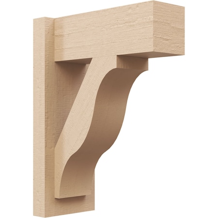 Ekena Millwork 5 1/2-in W x 12-in D x 16-in H Funston Block Rough Cedar Woodgrain TimberThane Outlooker, Primed Tan OUTUR055X12X16FST44RCPR